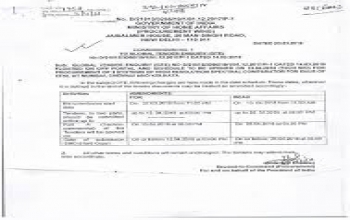 Procurement of 3 systems of High Resolution Spectral Comparator for SAUS of CFSL Mumbai, Chennai and Kolkata