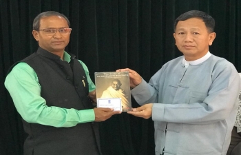Consul General meeting with Rector & Professors of Yadanabon University, Mandalay for closer cooperation with Indian Universities.
