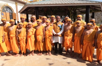 Opening ceremony of 100 years old Sri Sri Anand  Param Jyoti Tapo Dham Temple at Anishka Togi Gon. 