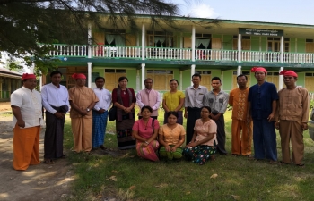 Mr.Nandan Singh Bhaisora, Consul General accompanied by H.E. Daw Nan Hmwe Hmwe Khin, Minister, Sagaing Govt and Area MP U Kyaw Htay Lwin visited Katthar Basic Education High School in Kathar Village, near Homalin and had interaction with the School/ Village Admn. about infrastructure, furniture etc.