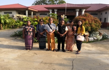 Mr.Nandan Singh Bhaisora, Consul General accompanied by H.E. Daw Nan Hmwe Hmwe Khin, Minister, Sagaing Govt and Area MP U Kyaw Htay Lwin visited Thitagu Hospital in Homalin and had interaction with the authorities about infrastructure, equipment etc.