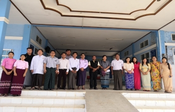 Mr.Nandan Singh Bhaisora, Consul General accompanied by H.E. Daw Nan Hmwe Hmwe Khin, Minister, Sagaing Government and Area MP U Kyaw Htay Lwin visited 100 Beds Hospital in Homalin and had interaction with the doctors about infrastructure, equipment etc.