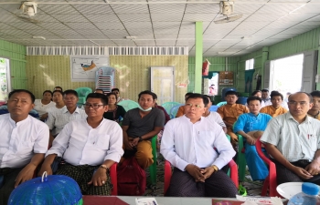 CG addressing Shan Ethnic Youth Community in Nantaw village, Homalin Township about various ICCR scholarships in India and also the Institutes set up by India like MIIT, ITCs etc under India- Myanmar Friendship Projects which have high employability rate. Sagaing Region Minister and Area MP being present.