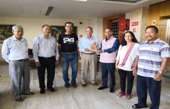 Consul General meeting with members of Indo- Myanmar Association in Imphal and discussing about cultural exchanges