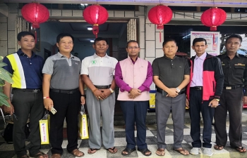 CG meeting with District Commissioner, Tamu, Town Administrator, Tamu and Deputy Director, Immigration and other officials at Tamu.