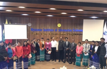 A 3 member Delegation from IIT, Delhi briefing more than 150 students along with Rectors, Pro Rectors from various Universities in Mandalay and Sagaing at MIIT about fully Funded 1000 PhD Fellowships to ASEAN students in 23 IITs of India as announced by our PM. IIT, Delhi being lead Coordinator. Very interactive Q&A.